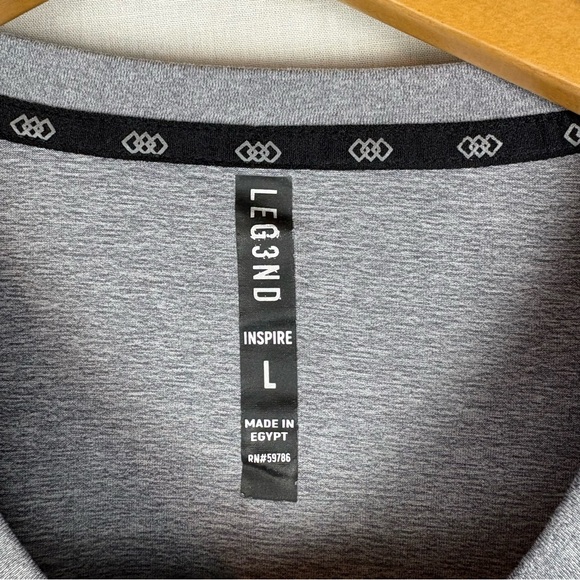 Pair of Men's Leg3nd Inspire Crewneck Activewear T-Shirts Size L - Picture 5 of 8